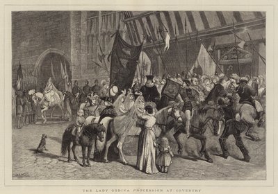 考文垂的Lady Godiva游行 作者 塞缪尔·埃德蒙·沃勒